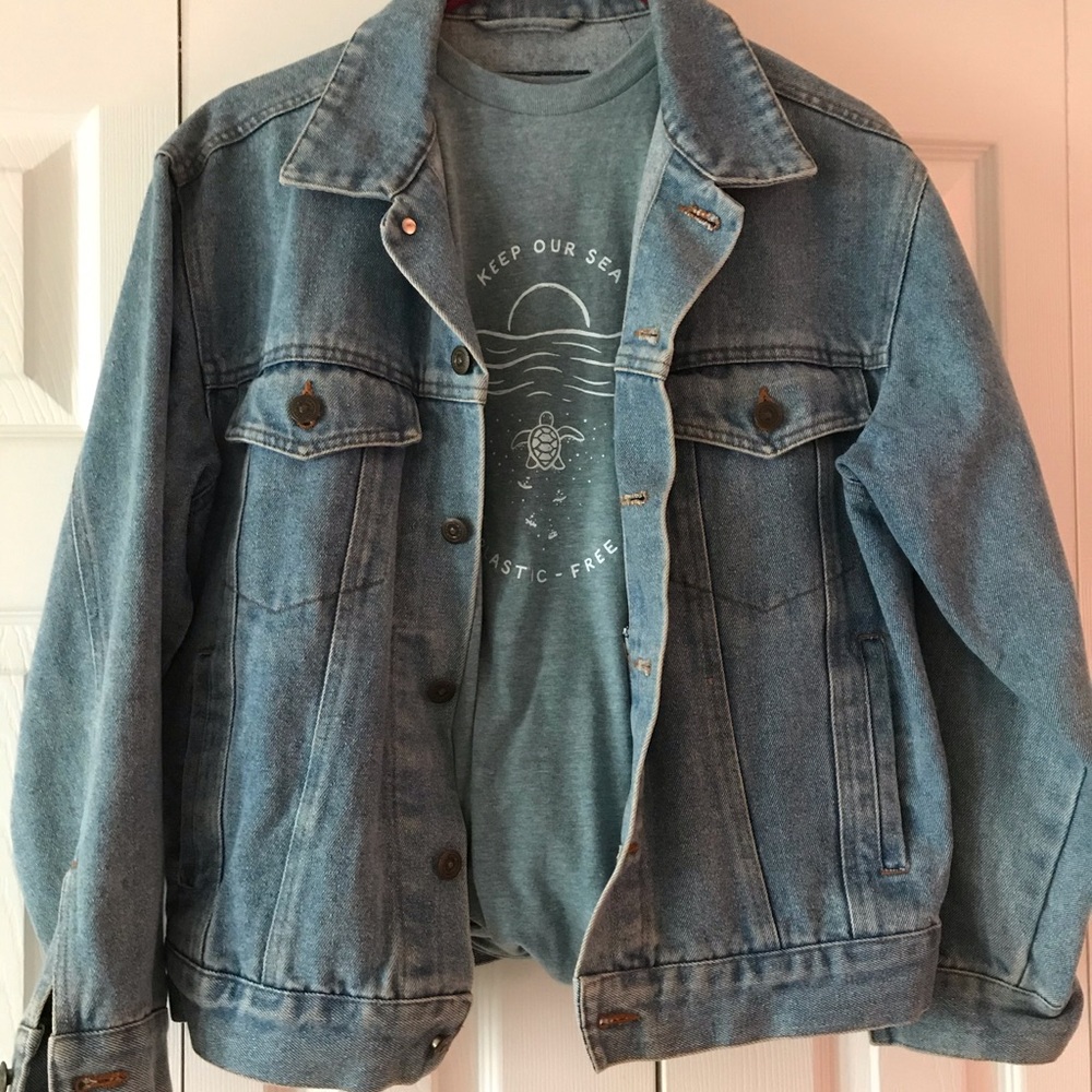 Acid-washed Denim Jacket